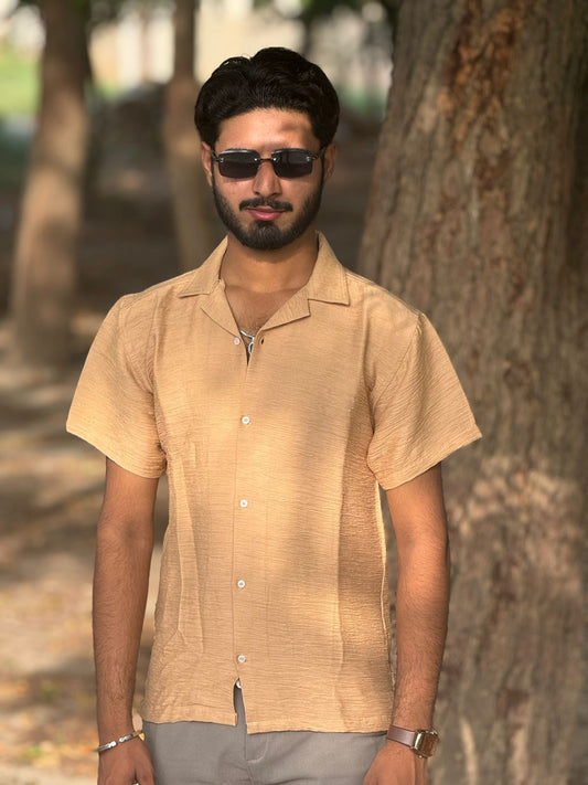 CUBAN COLOR SHIRTS in Mustard