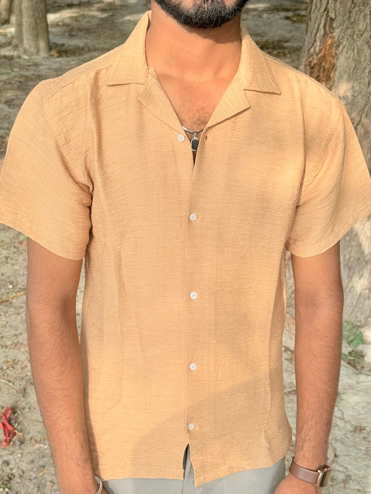 CUBAN COLOR SHIRTS in Mustard